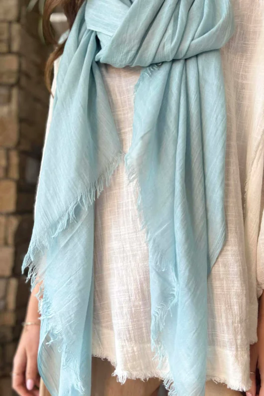 Classic Portobello Scarf Duck Egg 